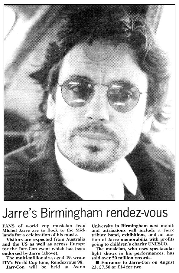 Sunday Mercury News Article on JarreCon '98