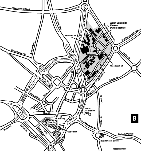 Map of Birmingham City Centre